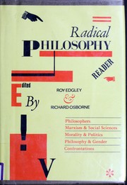 A Radical philosophy reader /