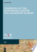 Yearbook of the Maimonides Centre for Advanced Studies :