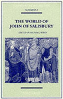 The World of John of Salisbury /