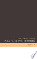 Oxford studies in early modern philosophy.