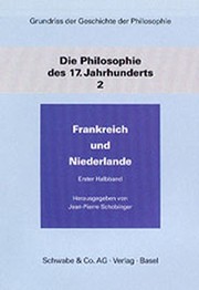 Die Philosophie des 17. Jahrhunderts /