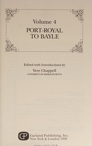 Port-Royal to Bayle /