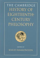 The Cambridge history of eighteenth-century philosophy /