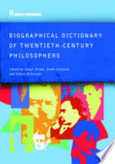 Biographical dictionary of twentieth-century philosophers /