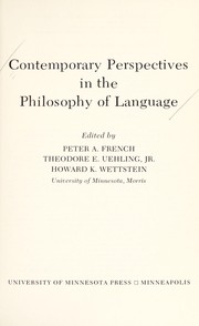 Contemporary perspectives in the philosophy of language /