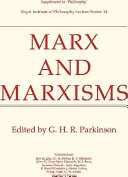 Marx and Marxisms /
