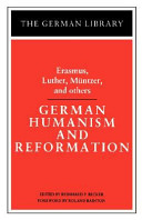 German humanism and reformation /