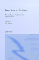 From Kant to Davidson : philosophy and the idea of the transcendental /