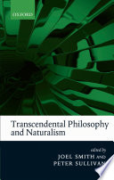 Transcendental philosophy and naturalism /