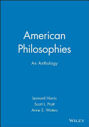 American philosophies : an anthology /