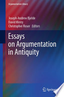 Essays on Argumentation in Antiquity /