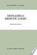 Defeasible deontic logic /