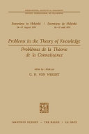 Problems in the theory of knowledge /