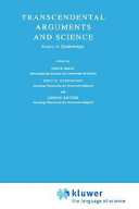 Transcendental arguments and science : essays in epistemology /