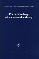 Phenomenology of values and valuing /