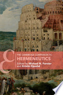 The Cambridge companion to hermeneutics /