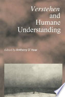 Verstehen and humane understanding /