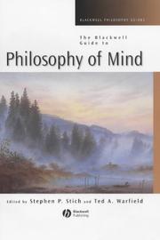 The Blackwell guide to philosophy of mind /