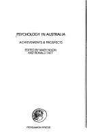 Psychology in Australia : achievements & prospects /