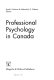 Professional psychology in Canada /