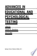 Advances in educational and psychological testing : theory and applications /