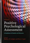 Positive psychological assessment : a handbook of models and measures /