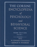 The Corsini encyclopedia of psychology and behavioral science /