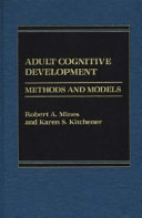 Adult cognitive development : methods and models /