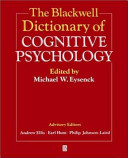 The Blackwell dictionary of cognitive psychology /