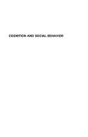 Cognition and social behavior /