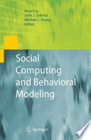 Social computing and behavioral modeling /