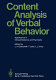 Content analysis of verbal behavior : significance in clinical medicine and psychiatry  /