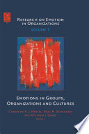 Emotions in groups, organizations and cultures /
