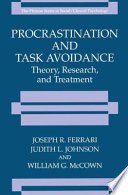 Procrastination and task avoidance : theory, research, and treatment /