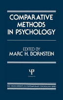 Comparative methods in psychology /