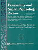 Personality and social psychology review.