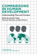 Comparisons in human development : understanding time and context /