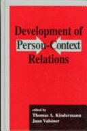 Development of person-context relations /