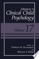 Advances in clinical child psychology /