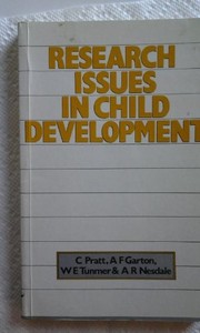 Research issues in child development /
