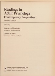 Readings in adult psychology : contemporary perspectives /