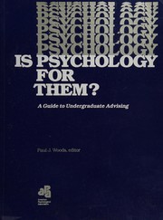 Is psychology for them? : a guide to undergraduate advising /