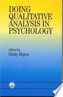 Doing qualitative analysis in psychology /