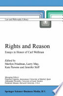 Rights and reason : essays in honor of Carl Wellman /