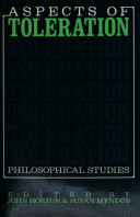 Aspects of toleration : philosophical studies /