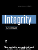 Integrity in the public and private domains /