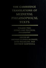 Ethics and political philosophy /