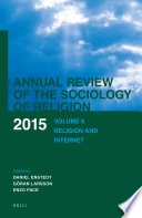 Annual review of the sociology of religion.