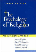 The psychology of religion : an empirical approach /