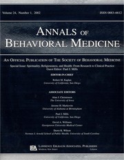 Annals of behavioral medicine : an official publication of the Society of Behavioral Medicine.